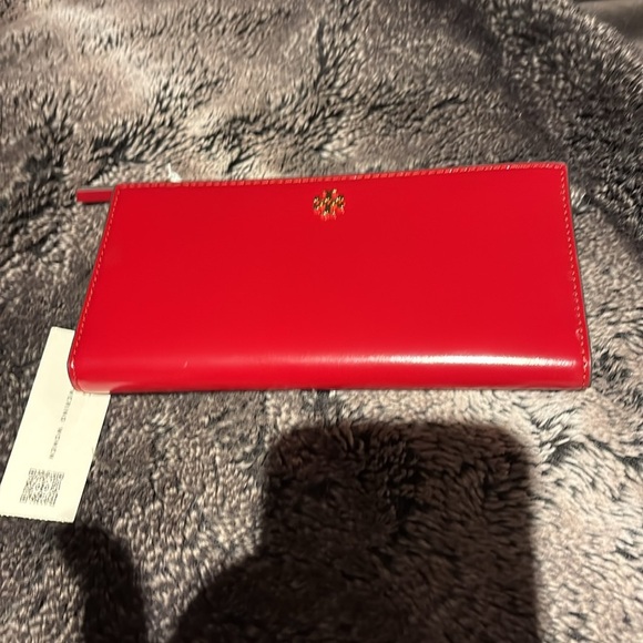 Tory Burch Blake patent leather slim long Wallet New - Picture 9 of 16